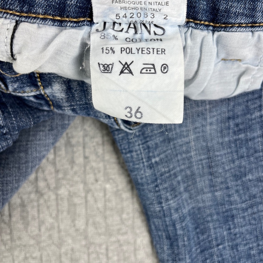 Vintage Gucci Arkansas Jeans Women 36/33X29 Blue medium wash Made in Italy - Picture 9 of 13